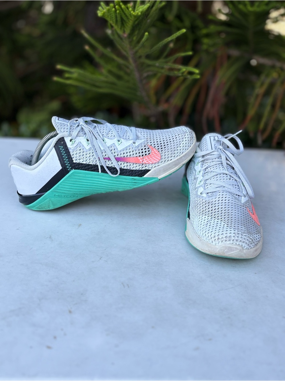 Nike Metcon 6 Grey Jade Training Shoes Womens Size: 11.5